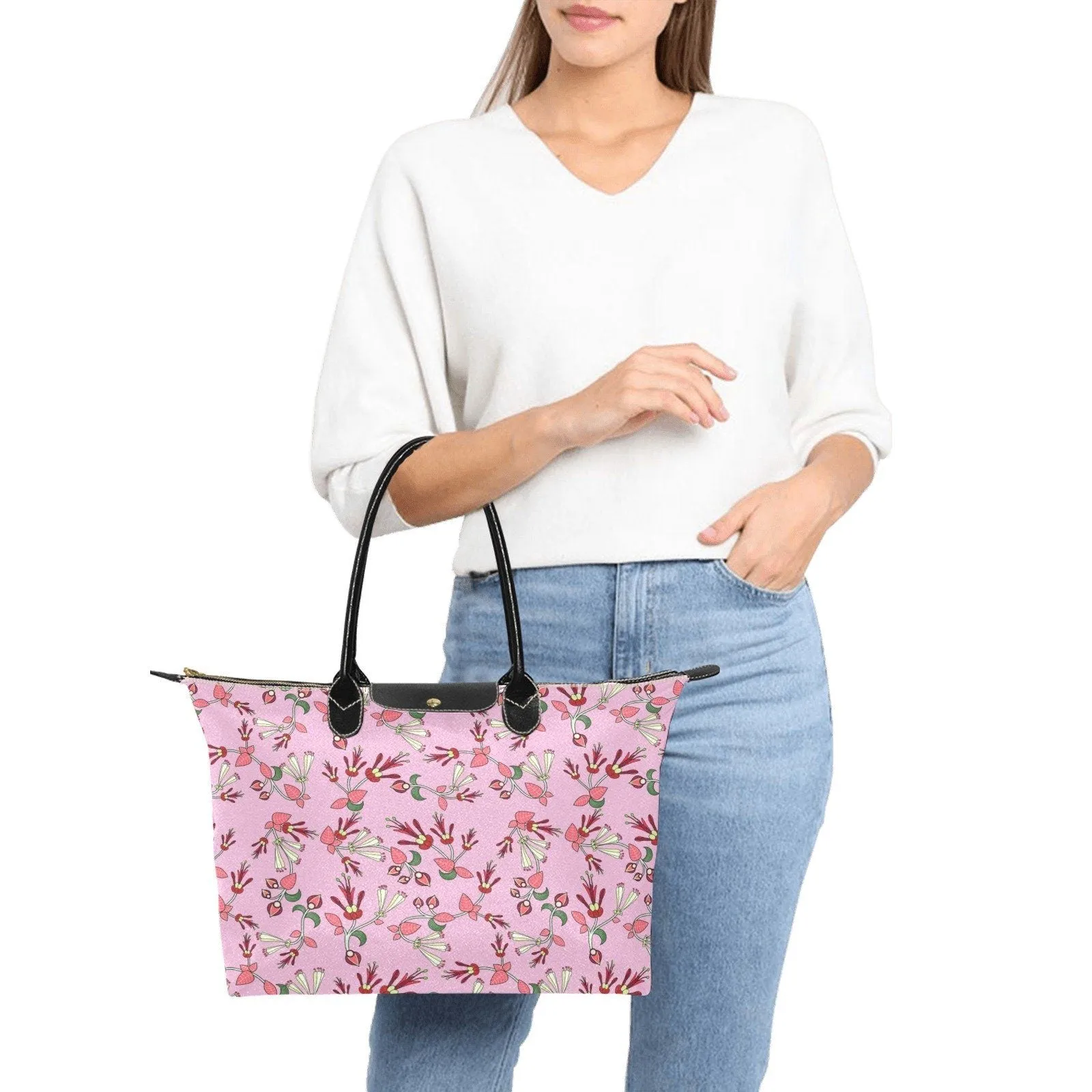 Strawberry Floral Single-Shoulder Lady Handbag