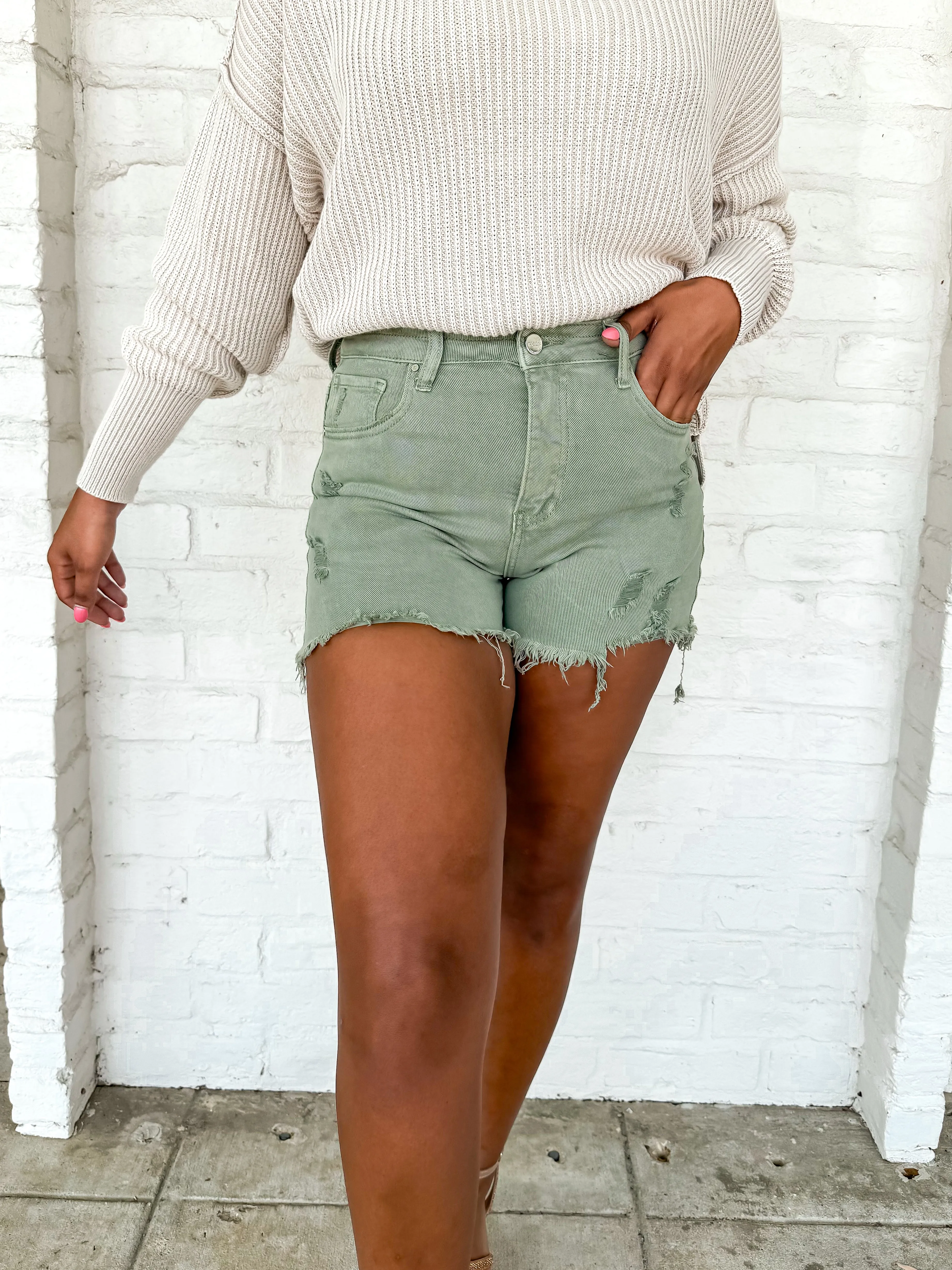 Style Stroll Shorts Olive