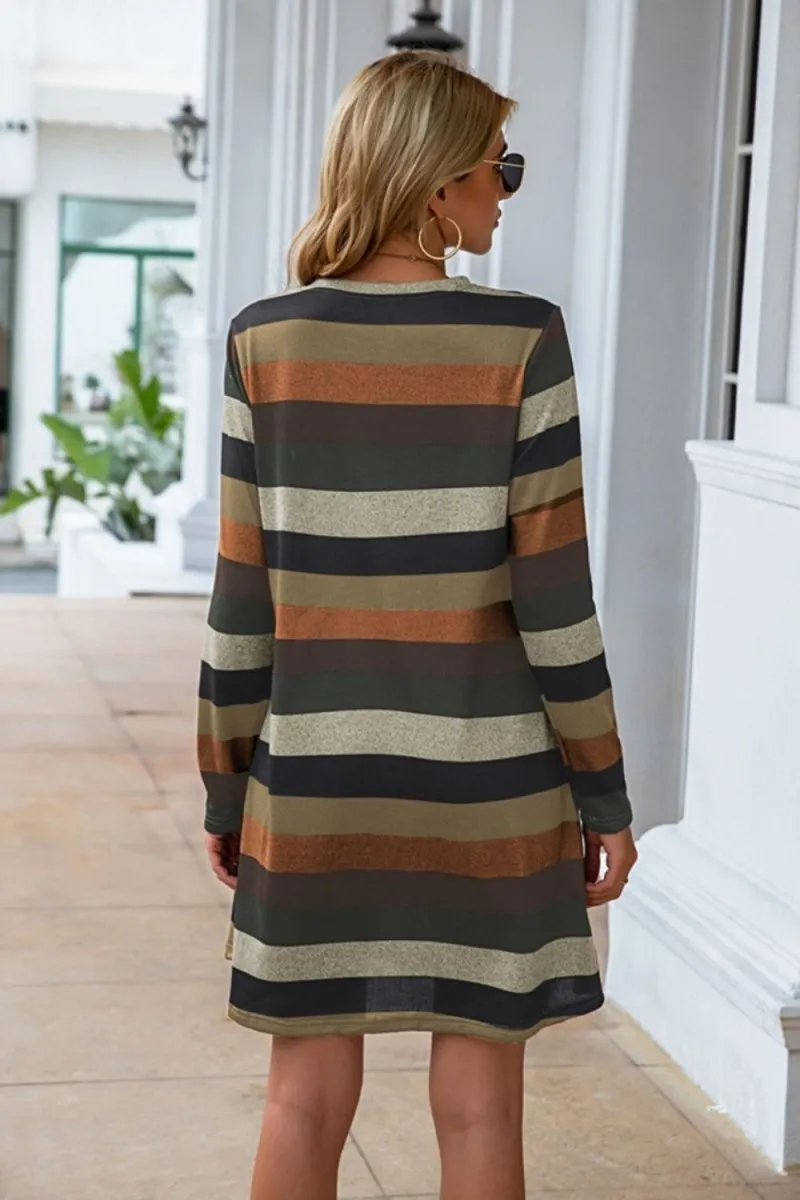 Stylish Fall Long Sleeve Casual Dress