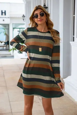 Stylish Fall Long Sleeve Casual Dress