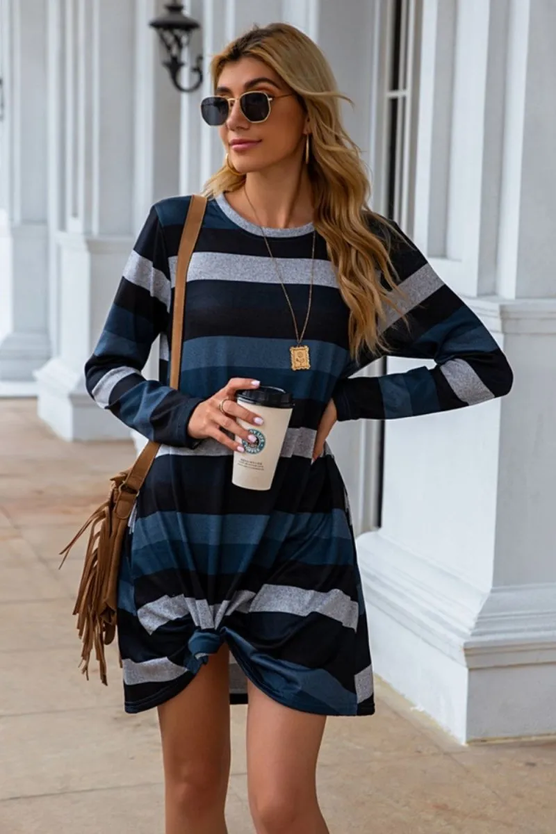 Stylish Fall Long Sleeve Casual Dress