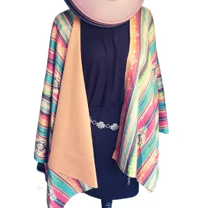 Suede Serape Poncho