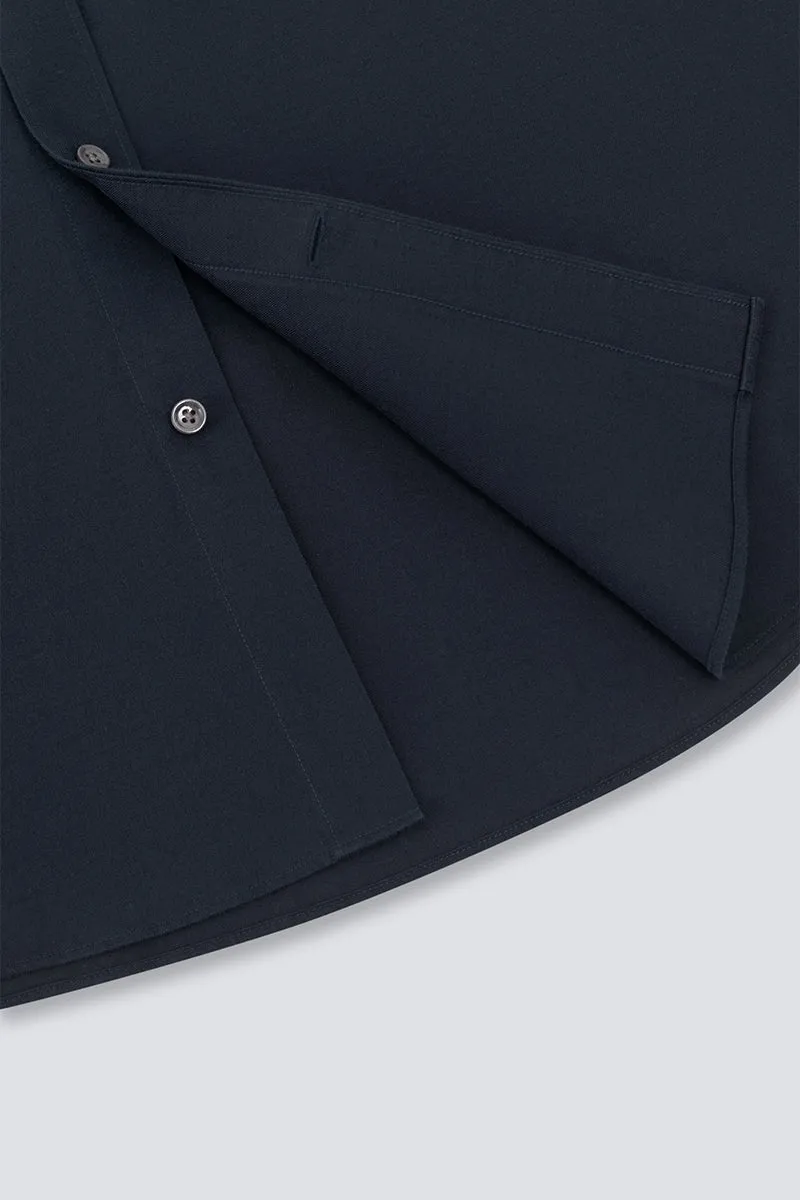 Supreme Cotton-Yak Twill Dress Shirt | Navy 0373DK