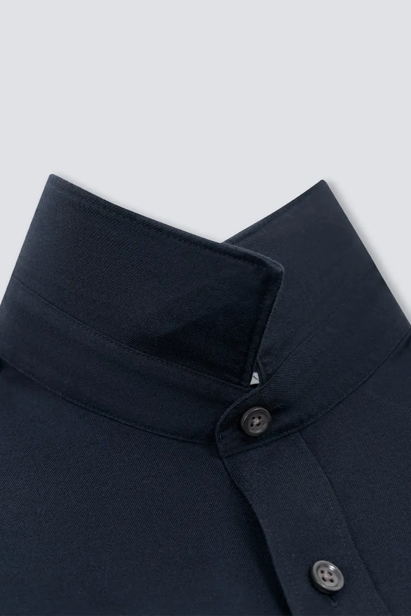 Supreme Cotton-Yak Twill Dress Shirt | Navy 0373DK