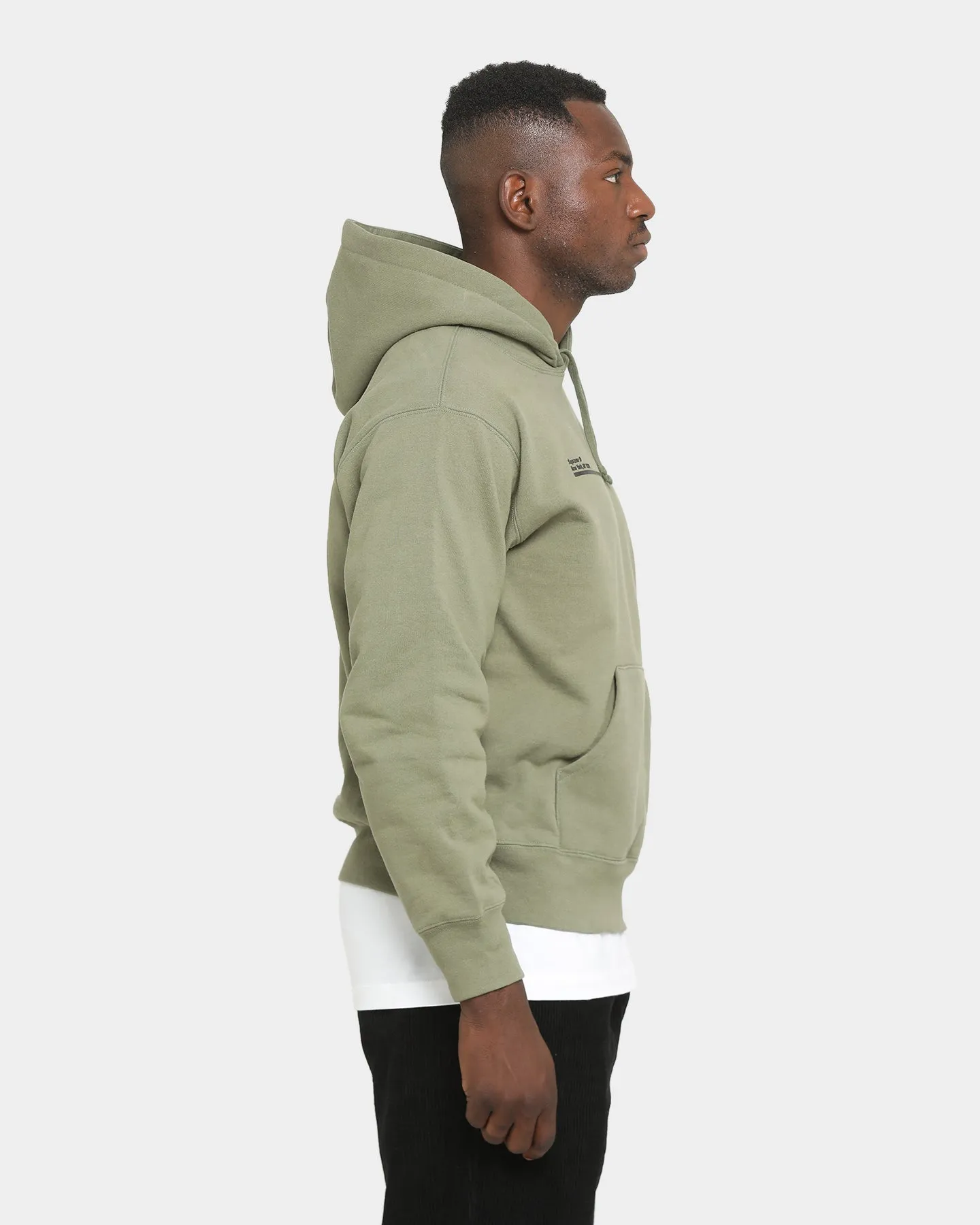 Supreme Shop Hooded Sweatshirt Light Olive