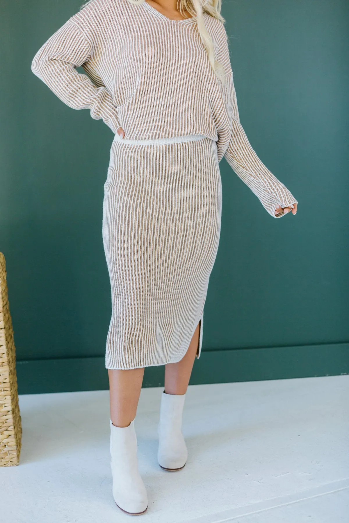 Sweater Skirt Set