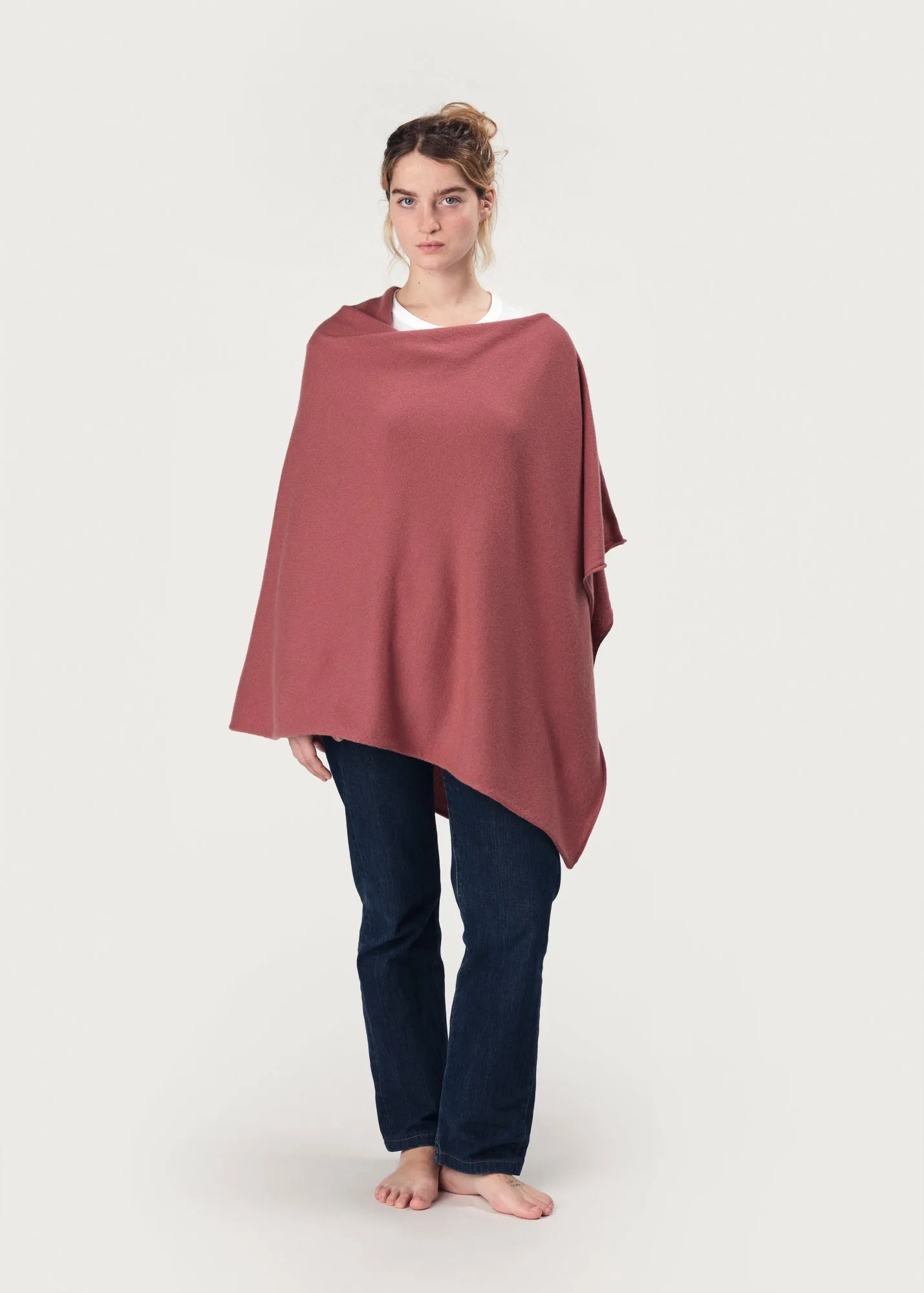 THE CLASSIC PONCHO | Desert rose