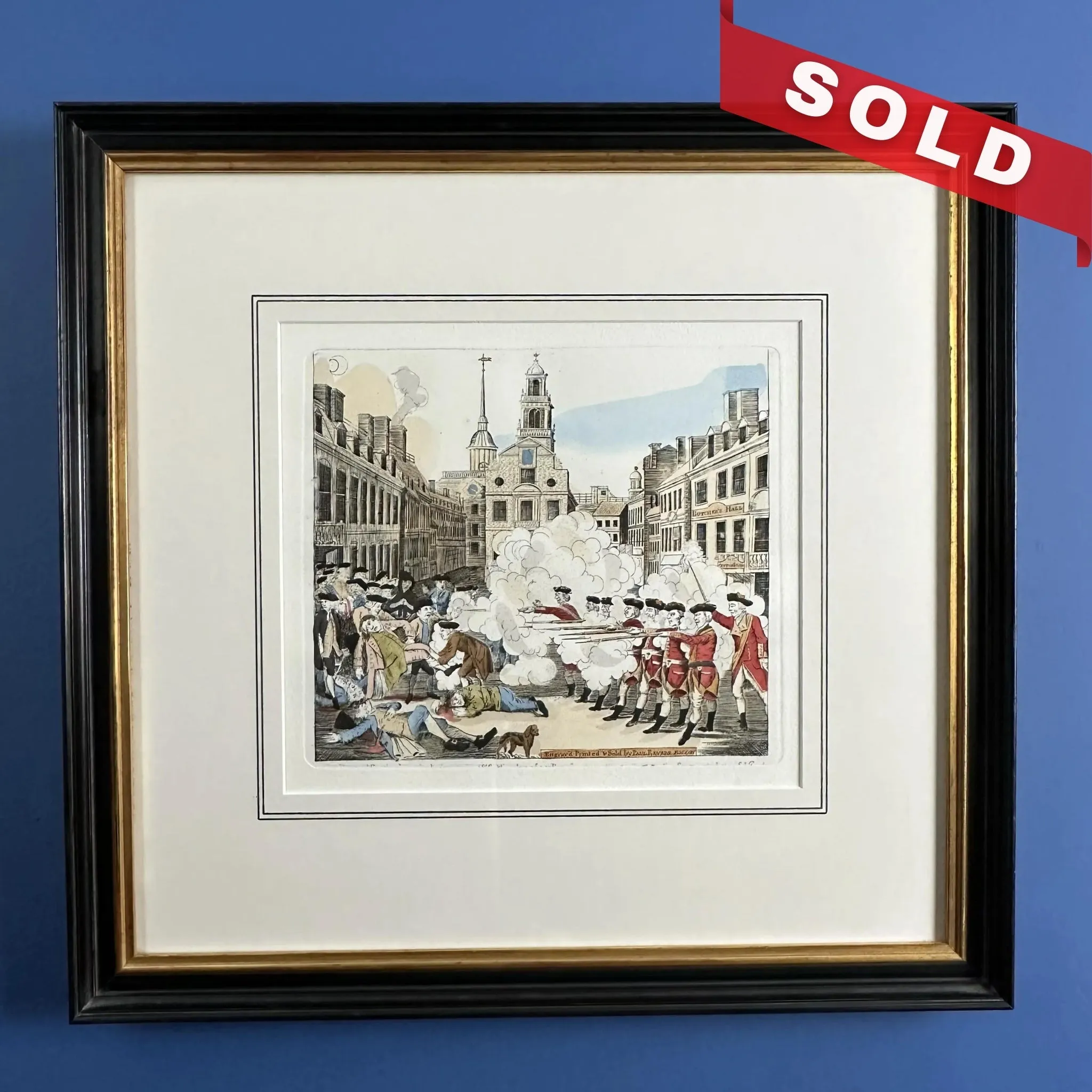 The Paul Revere Portfolio — Prints from the original plates — Limited edition — Framed