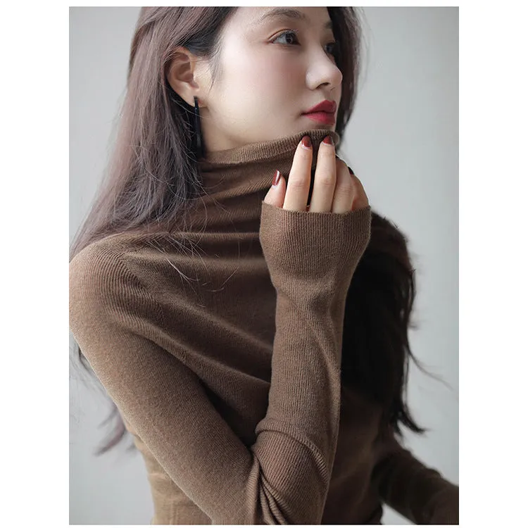 The Rock Turtleneck Cashmere Knitted Turtleneck Bottoming Shirt