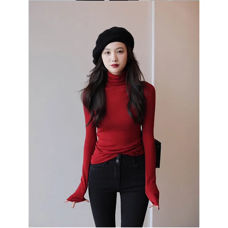 The Rock Turtleneck Cashmere Knitted Turtleneck Bottoming Shirt