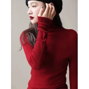 The Rock Turtleneck Cashmere Knitted Turtleneck Bottoming Shirt