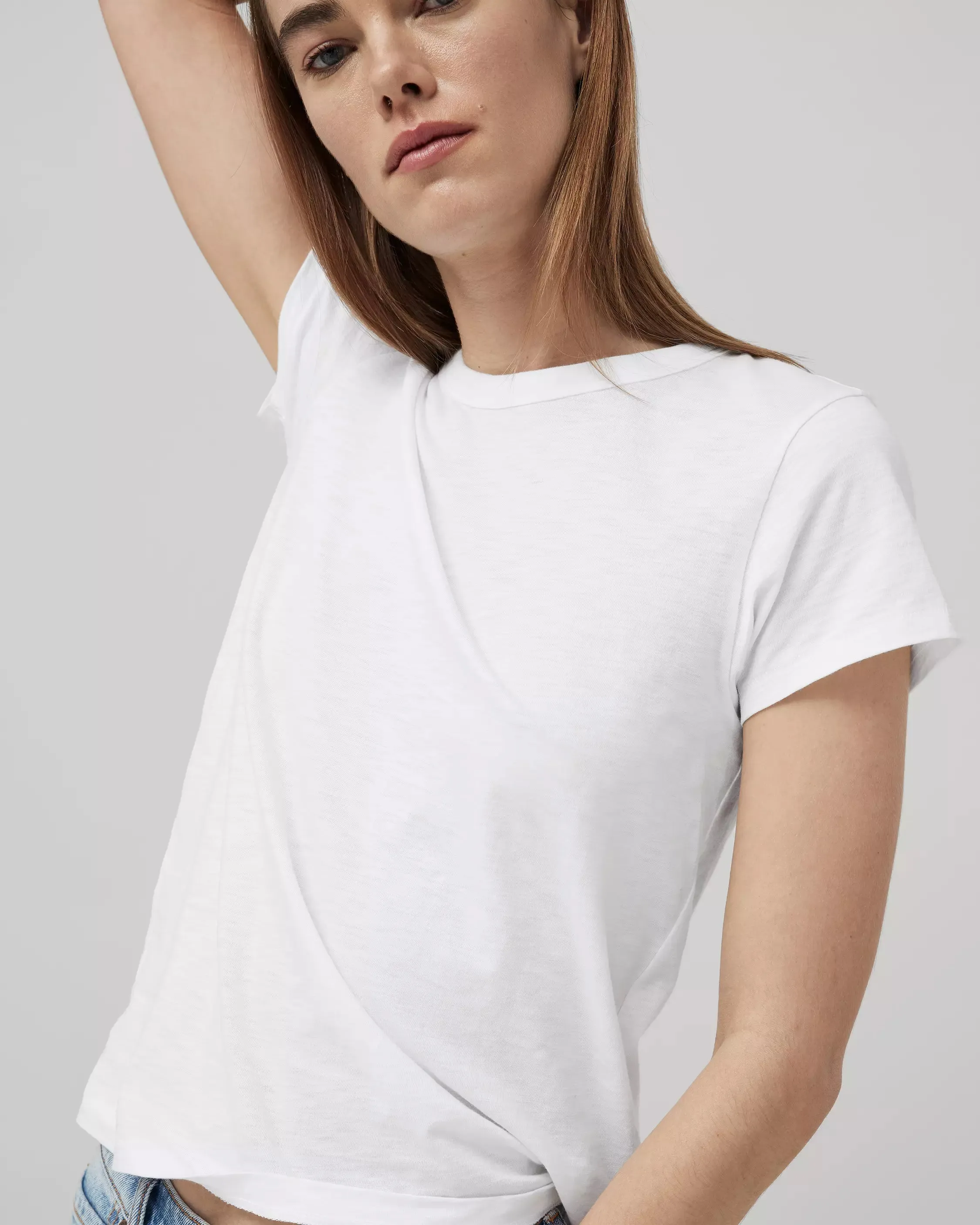 The Slub Short Sleeve Tee - White