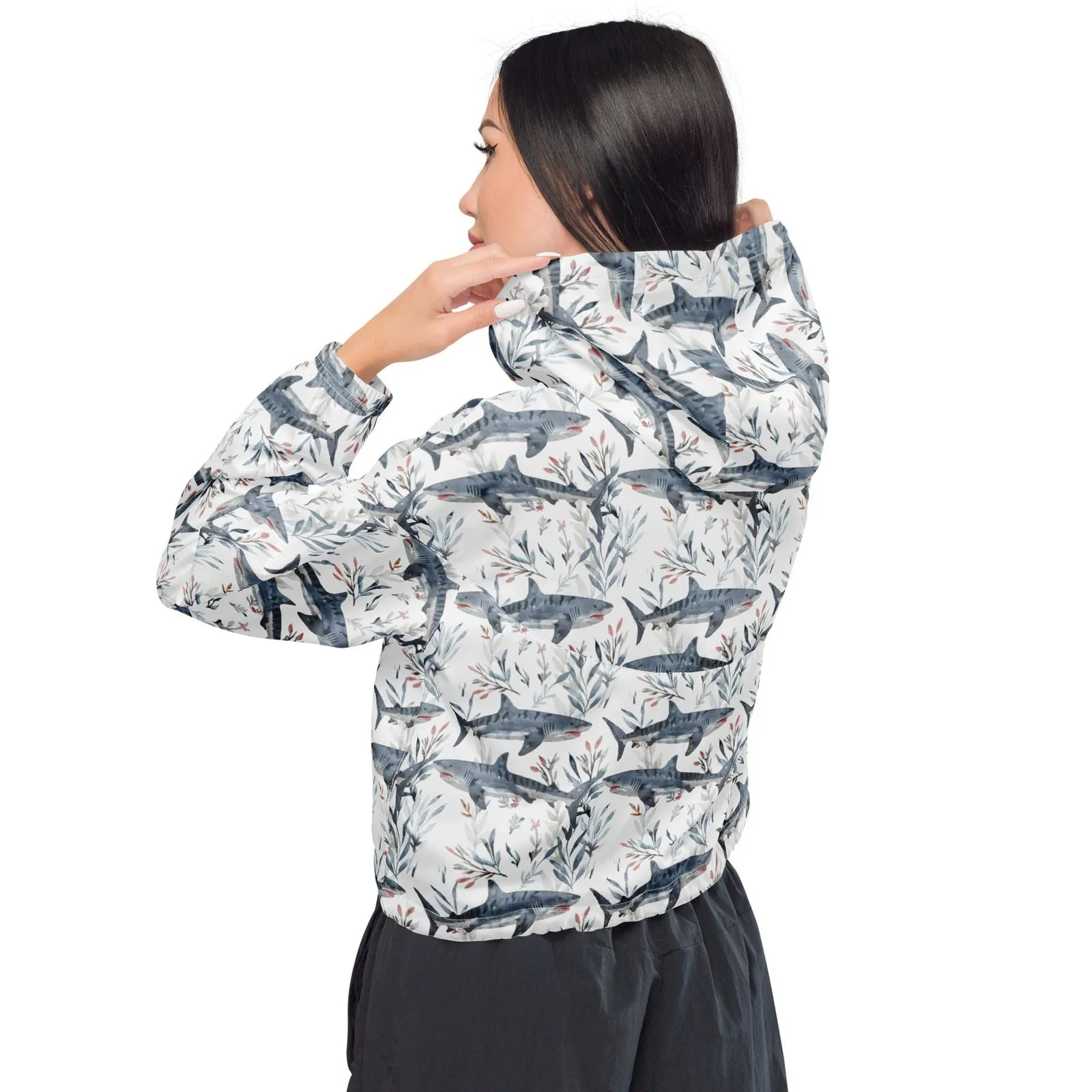 Tiger Shark Bloom Women’s cropped Windbreaker