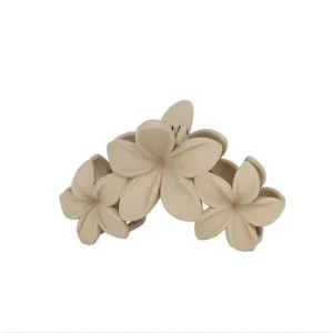 Tonal Hawaiin Flower Hair Claw Clip