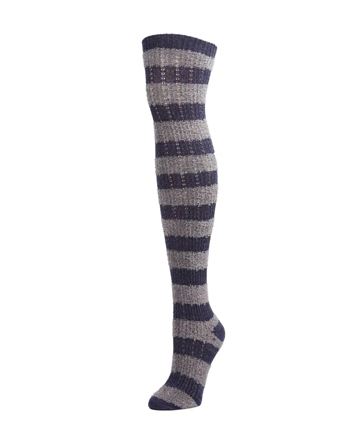 Toulouse Over the Knee Cotton Blend Striped Sock