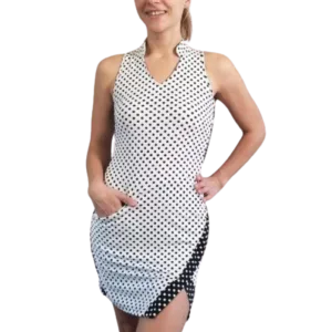 Tzu Tzu Kaia Dress - Polka Dotty -White/Black