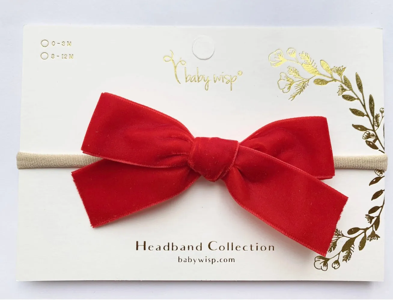 Velvet Bow Headband - Select Color