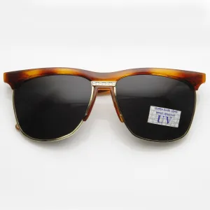 Vintage Half Frame Retro Horned Rim Sunglasses 7002