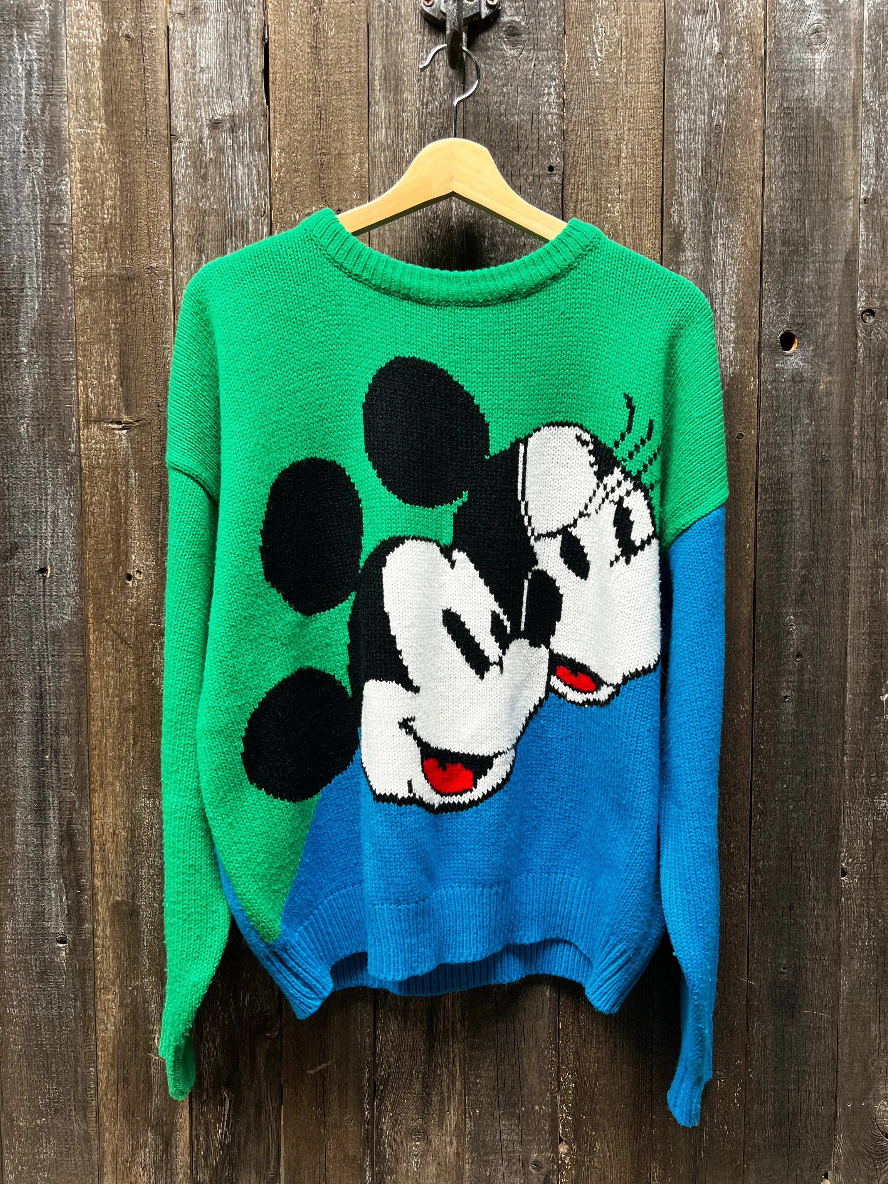 Vintage Mickey & Minnie Sweater-OS-Customize Your Embroidery Wording