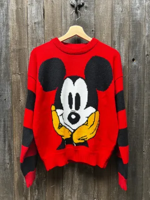 Vintage Mickey Sweater-M,L-Customize Your Embroidery Wording