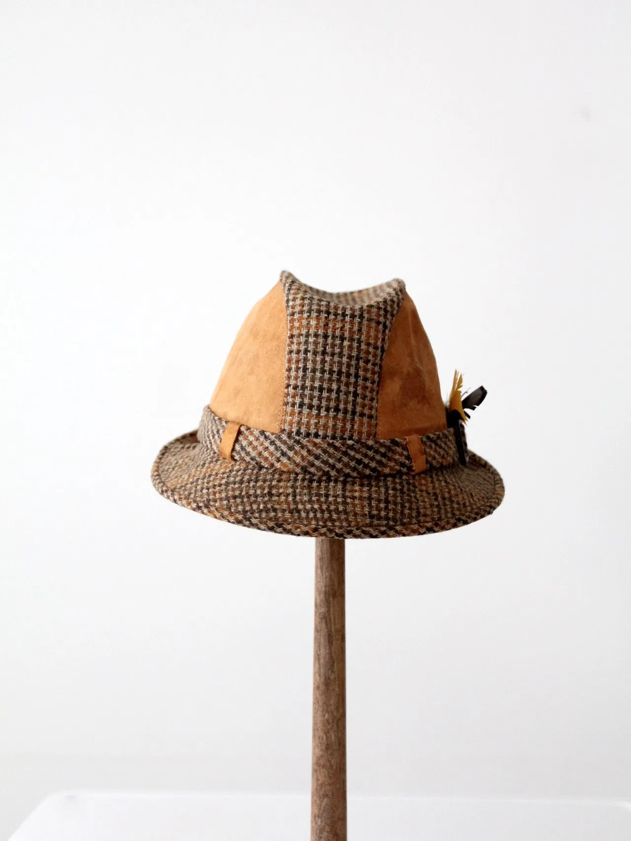 vintage Resistol plaid fedora