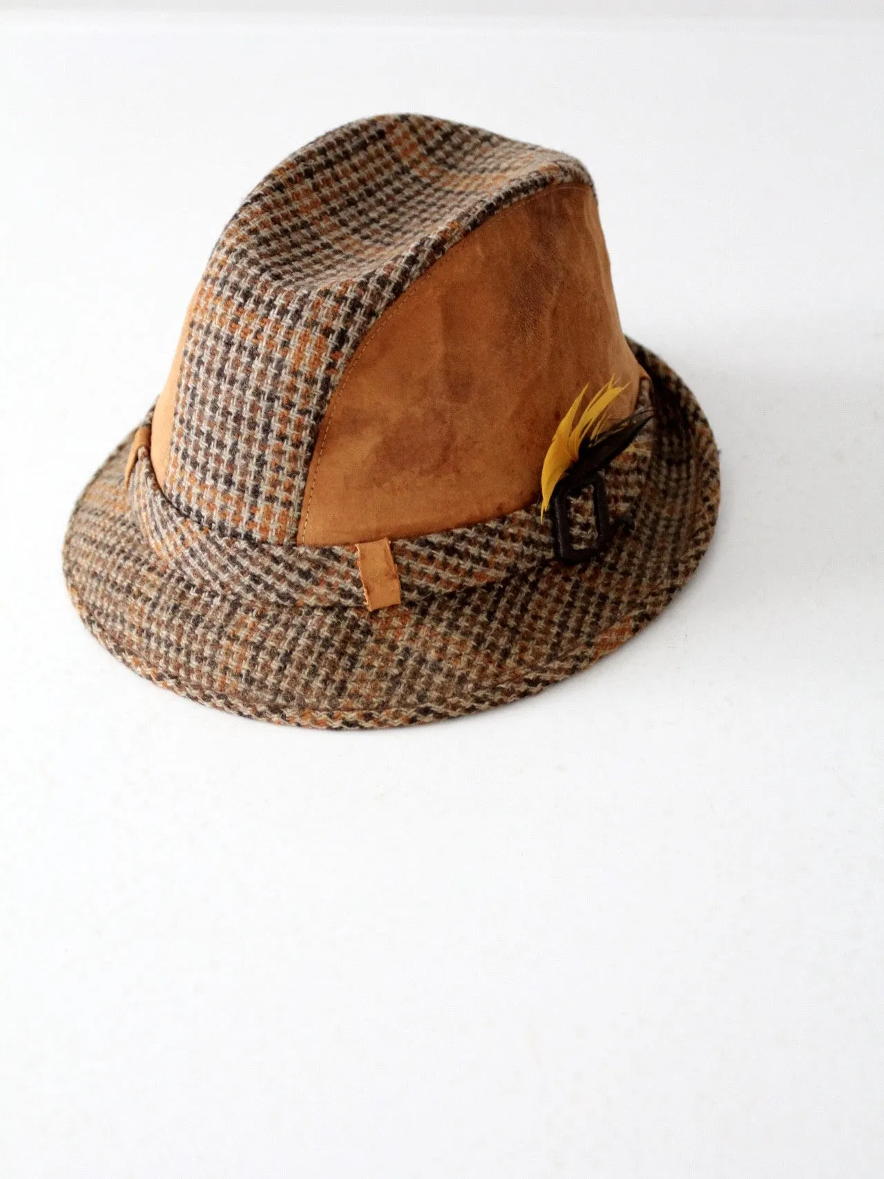 vintage Resistol plaid fedora