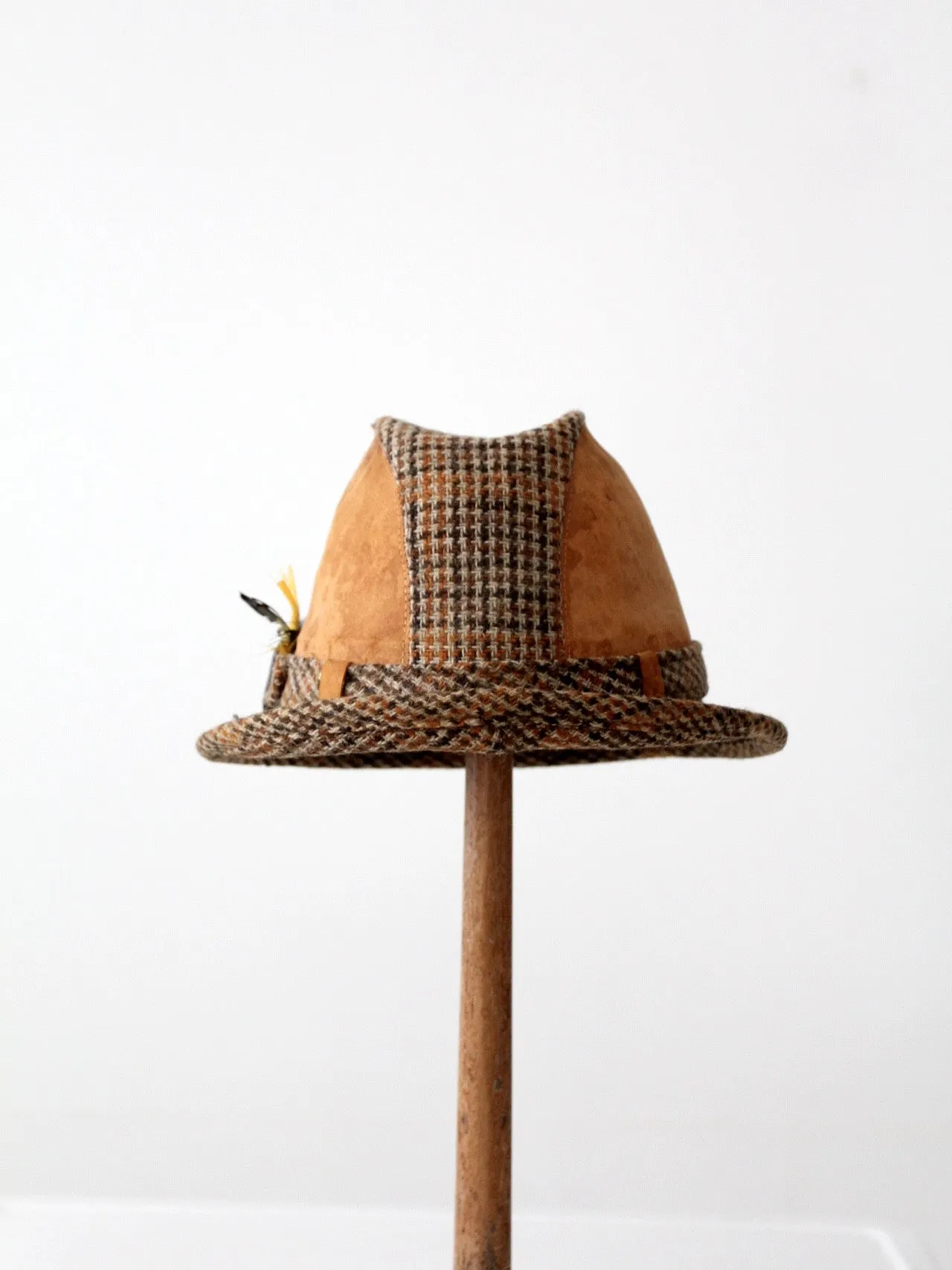 vintage Resistol plaid fedora