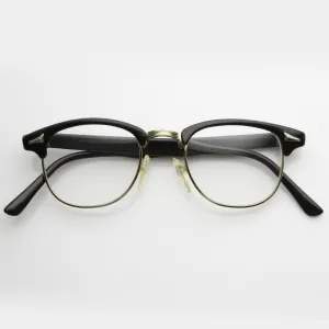 Vintage Thin Horned Rim Half Frame Glasses 7208