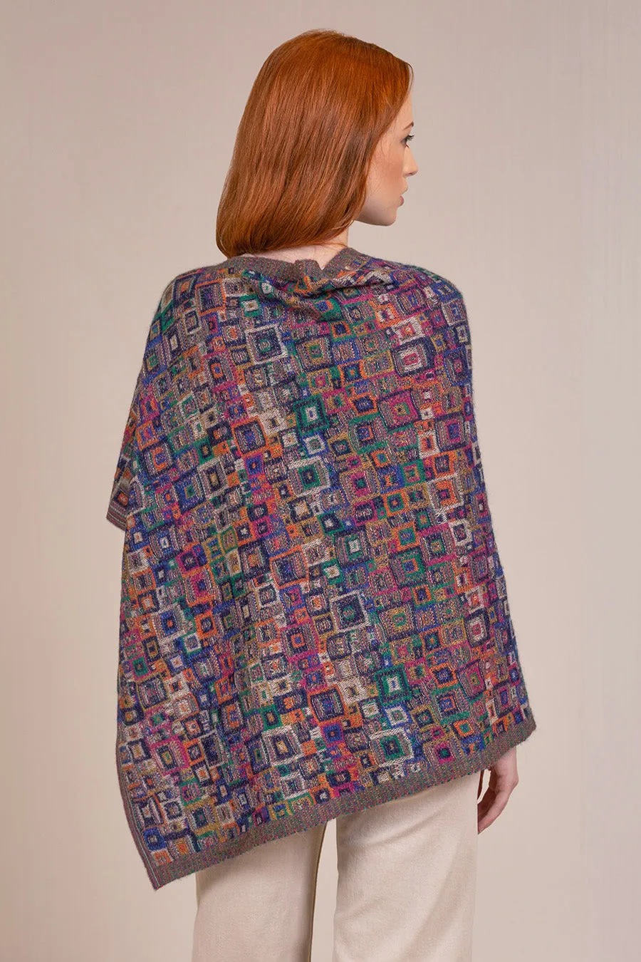 Vivaldi Poncho Baby Alpaca Color Multi