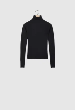 WARA - 16gg Cashmere Turtleneck Sweater in Navy and Black