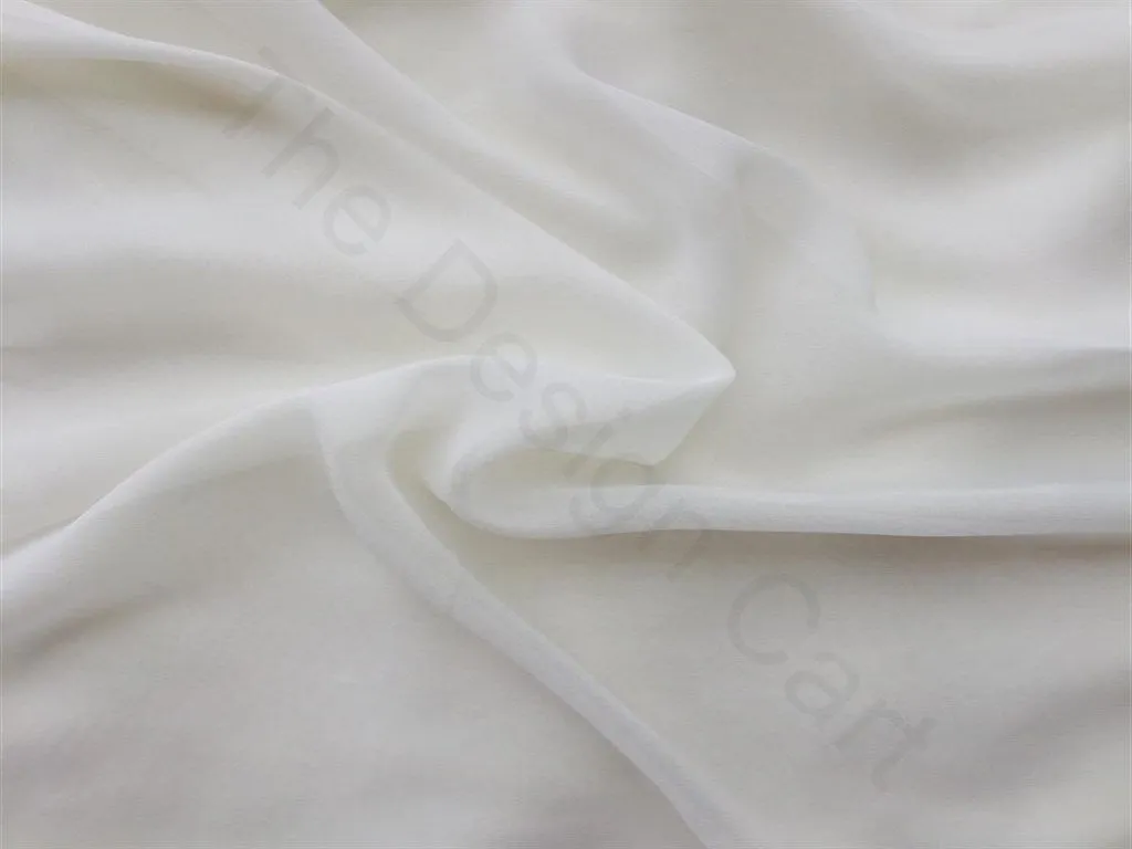 White Dyeable Georgette Fabric