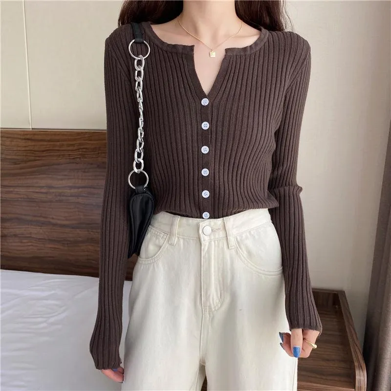 Women Fashion Long Sleeves Fall Cardigan Sweaters