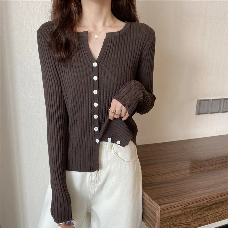 Women Fashion Long Sleeves Fall Cardigan Sweaters