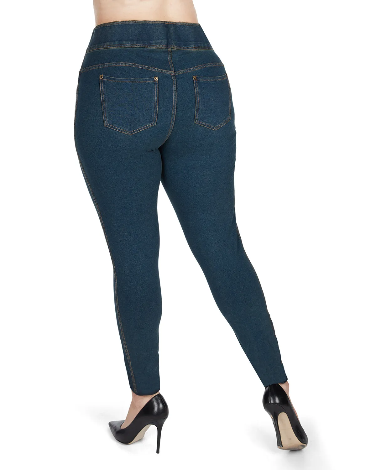 Women's Cotton Blend Denim Shaping Jean Leggings