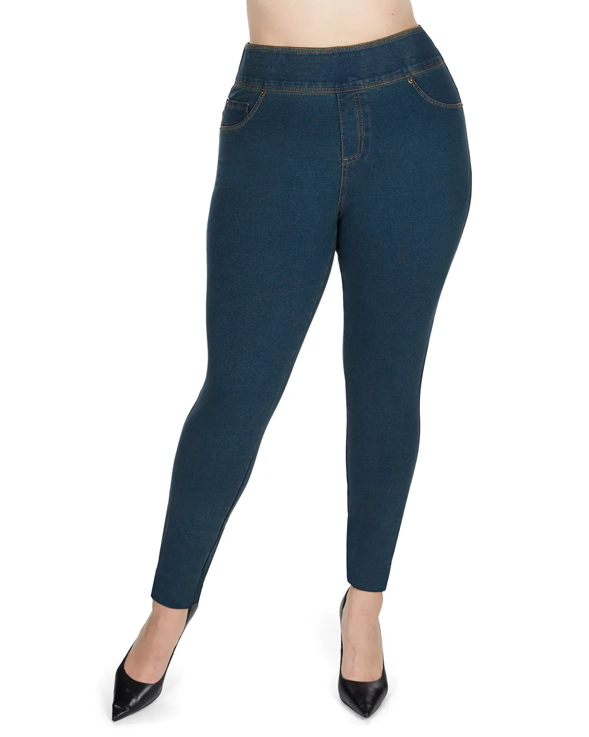 Women's Cotton Blend Denim Shaping Jean Leggings