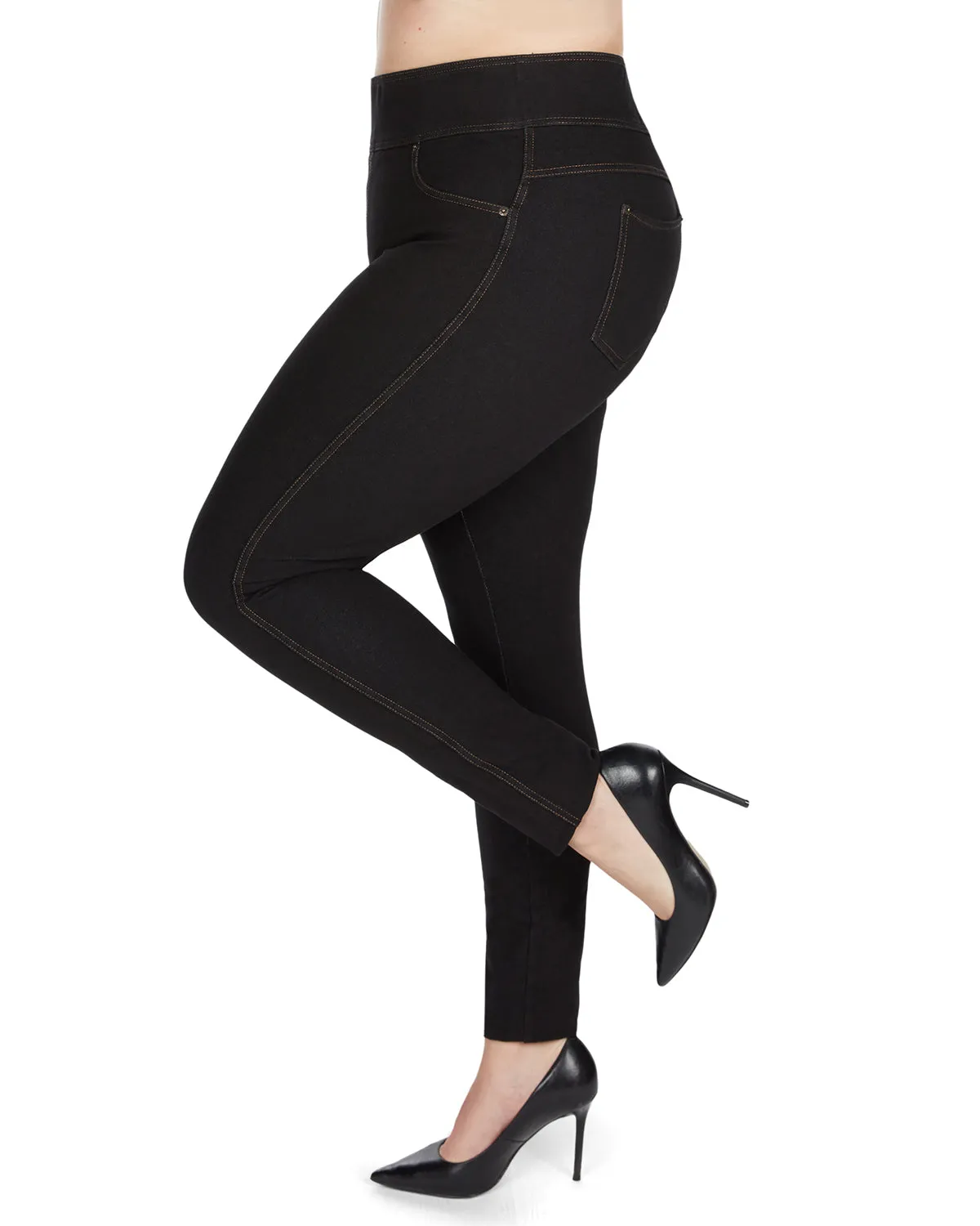 Women's Cotton Blend Denim Shaping Jean Leggings