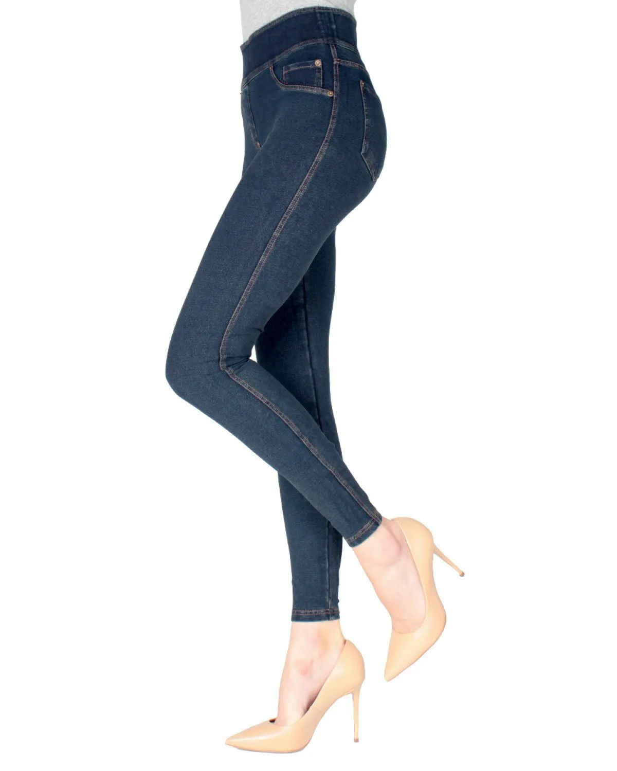 Women's Cotton Blend Denim Shaping Jean Leggings