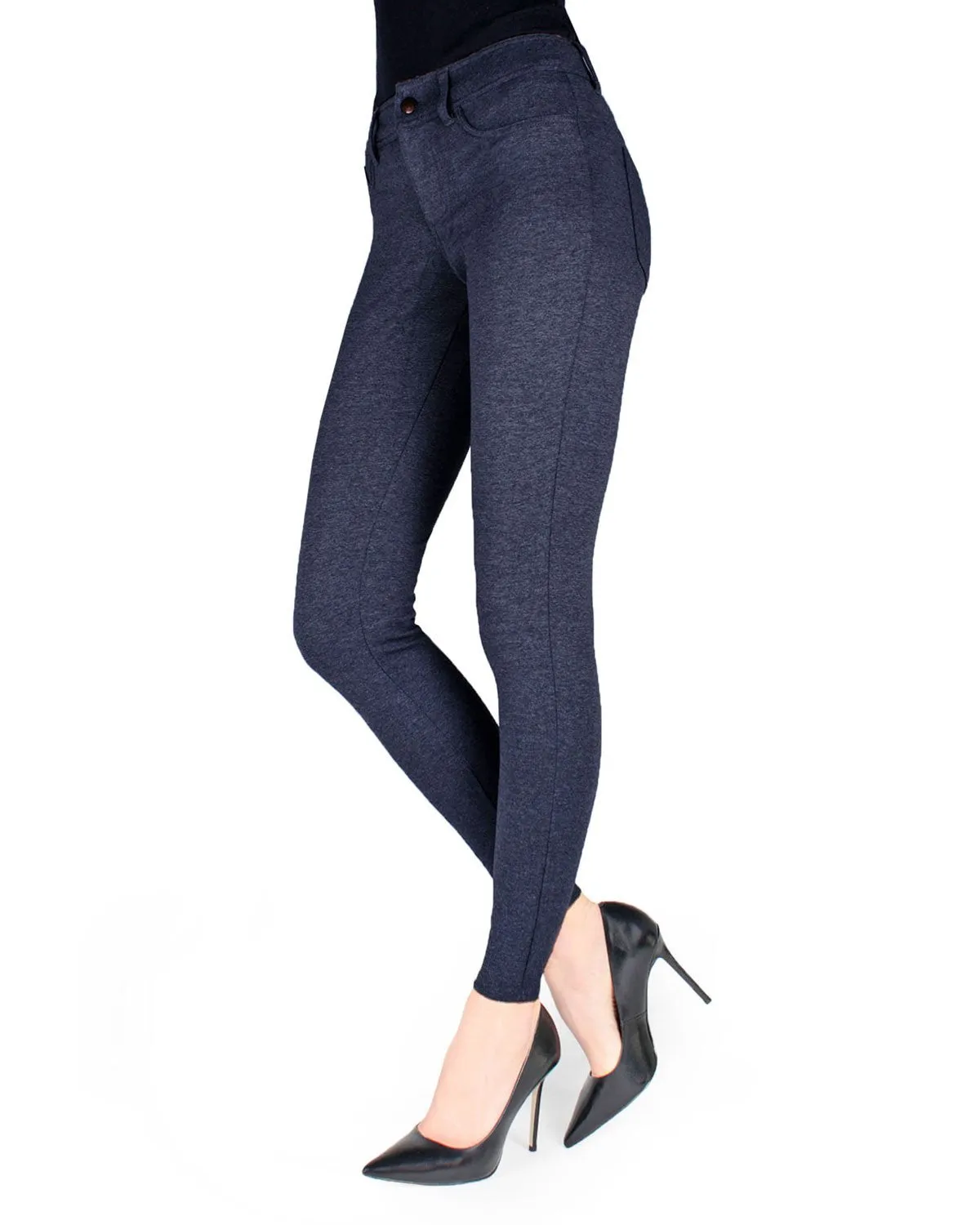 Women's Faux Denim Ponte Leggings