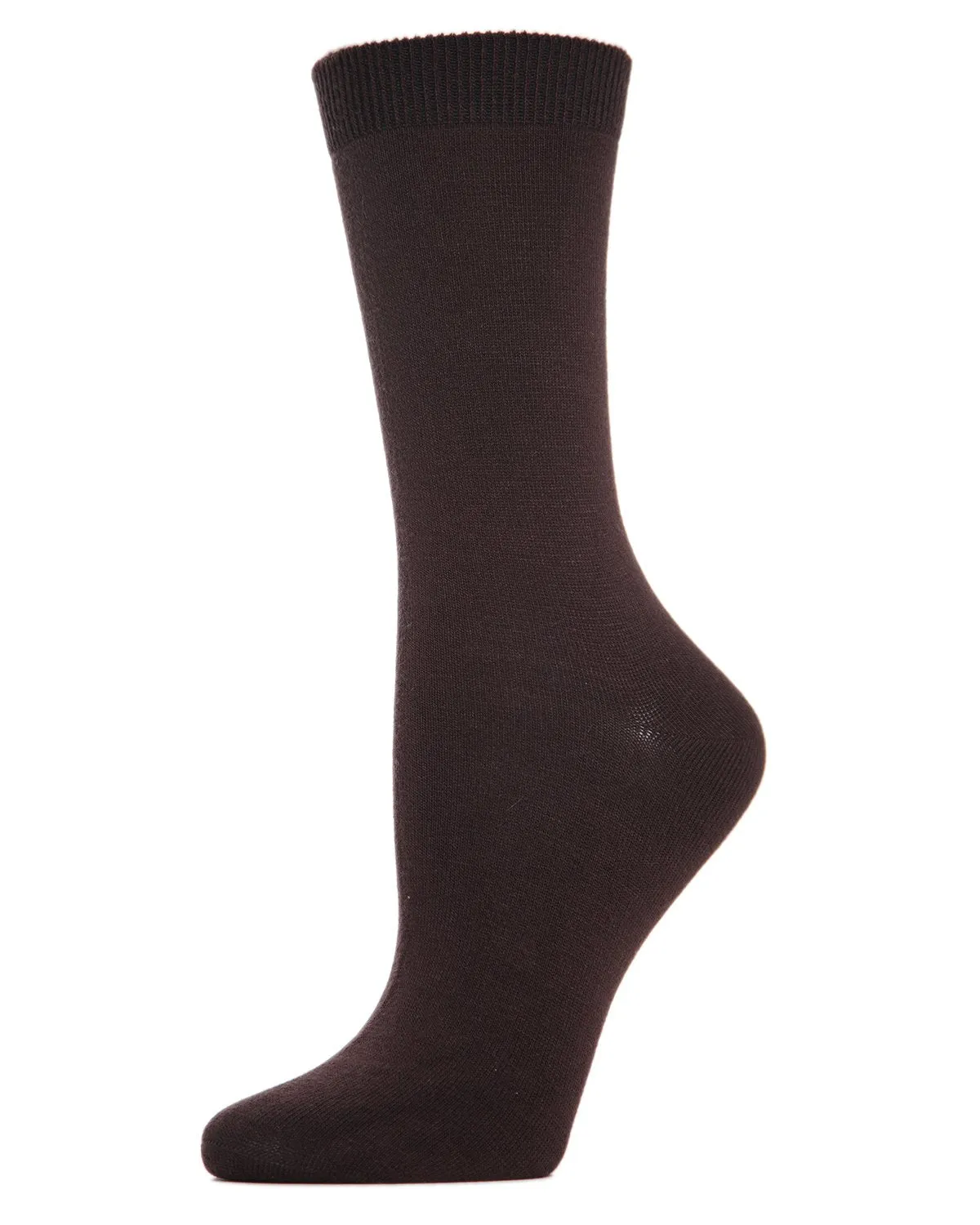 Women's Flat-Knit Bamboo Blend Crew Socks