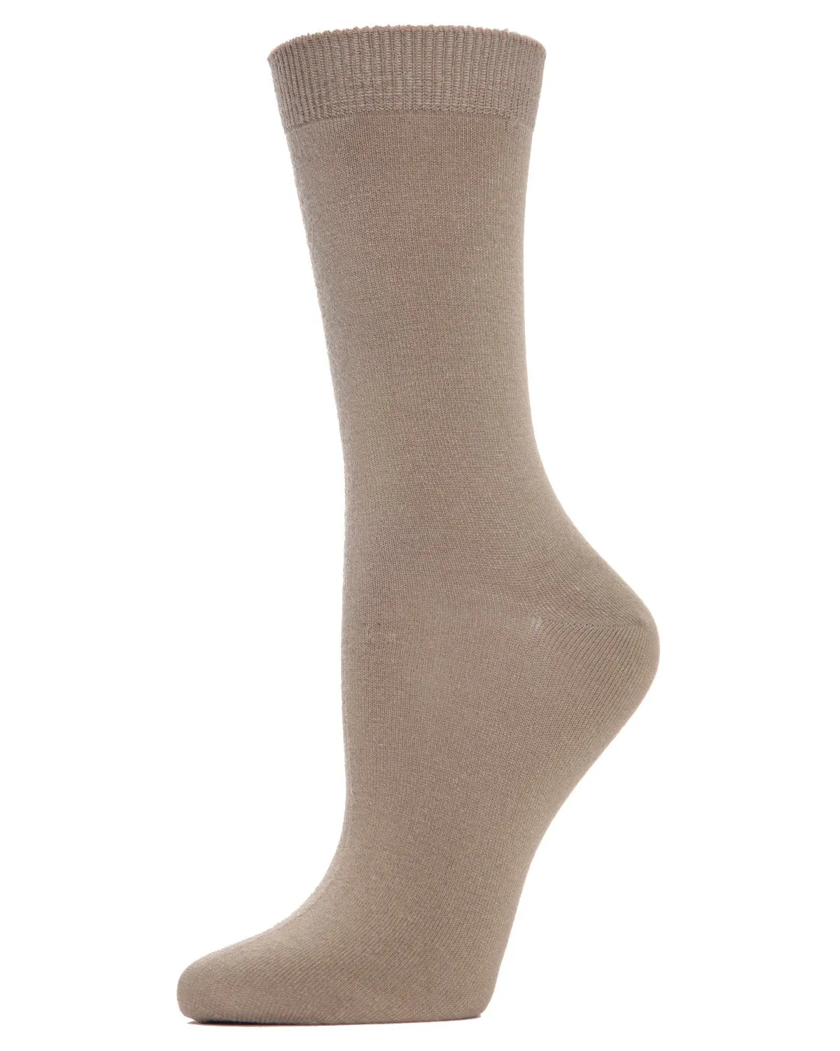 Women's Flat-Knit Bamboo Blend Crew Socks