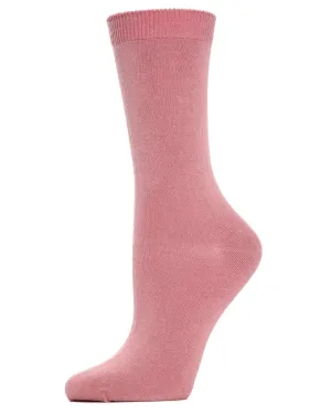 Women's Flat-Knit Bamboo Blend Crew Socks