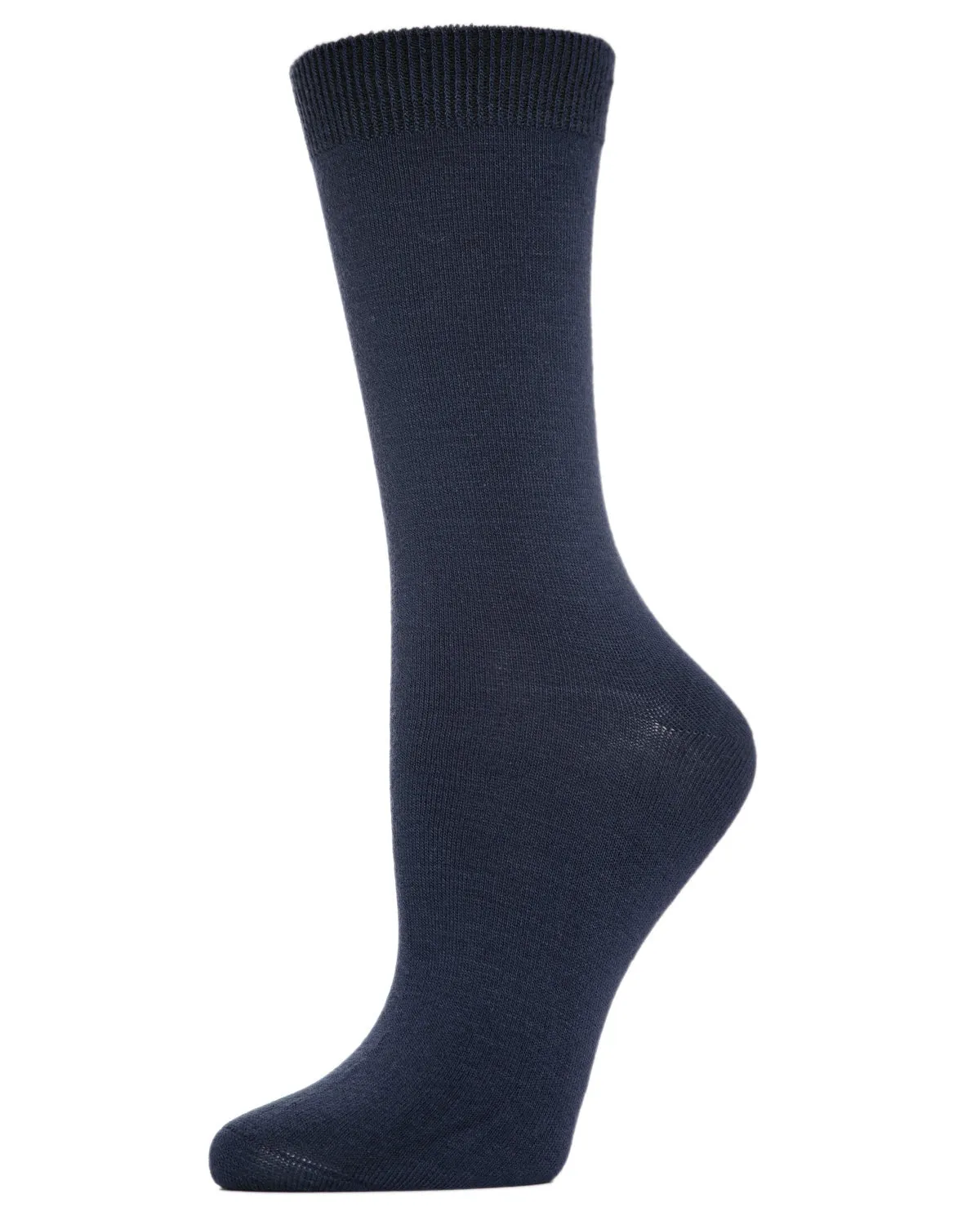 Women's Flat-Knit Bamboo Blend Crew Socks