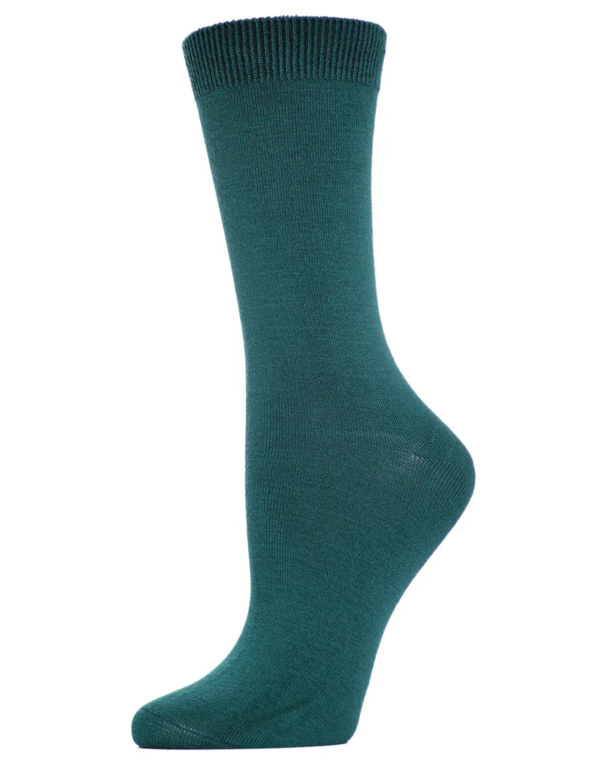 Women's Flat-Knit Bamboo Blend Crew Socks