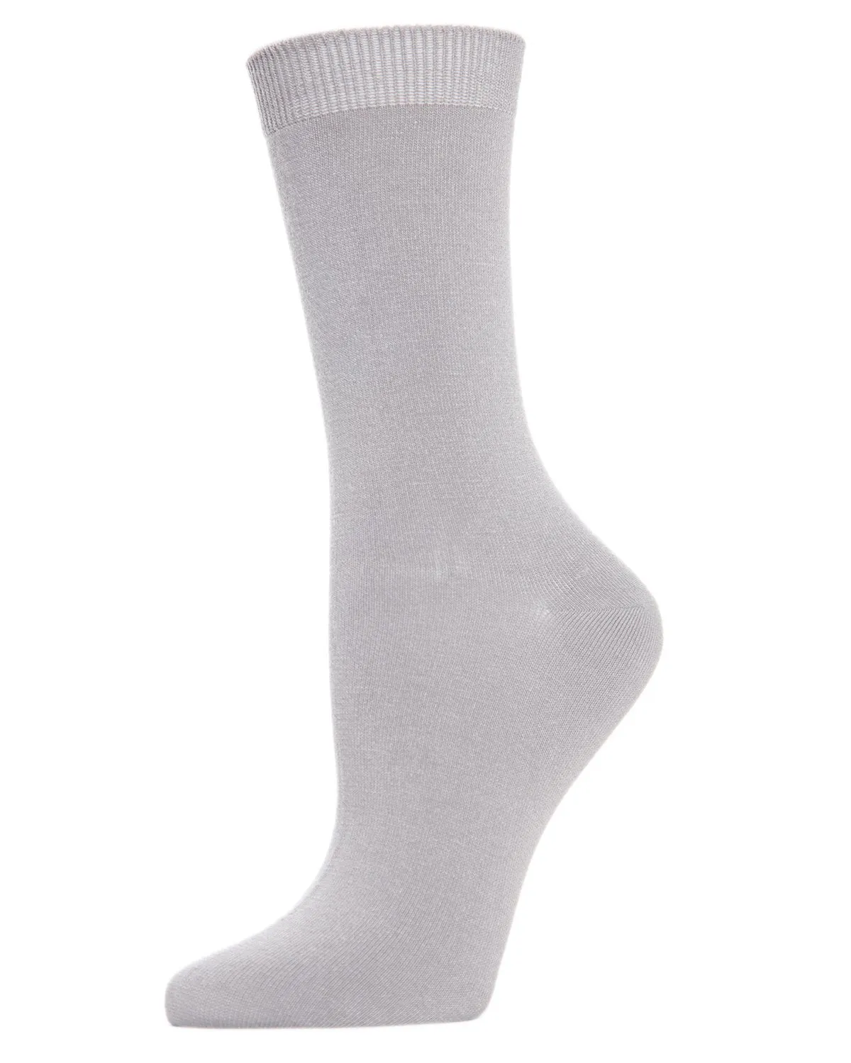 Women's Flat-Knit Bamboo Blend Crew Socks