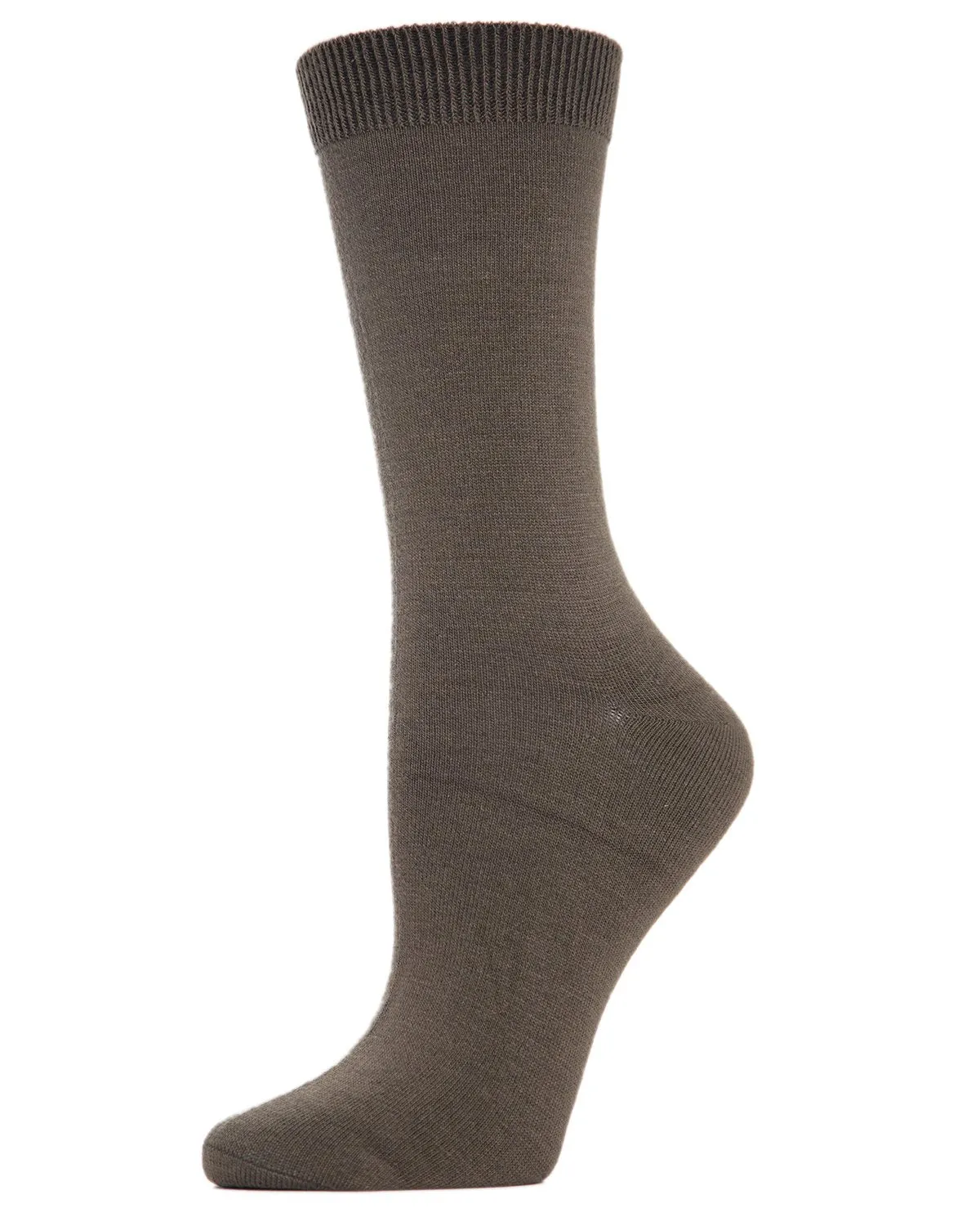 Women's Flat-Knit Bamboo Blend Crew Socks