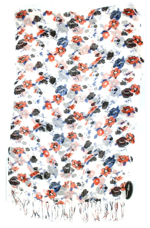 Women's Flower Printed Fashion Casual Fall / Spring Scarves Wholesale