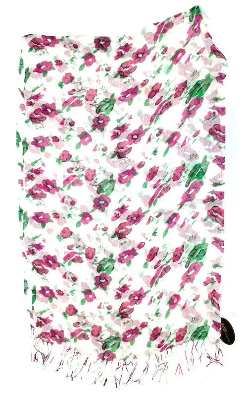 Women's Flower Printed Fashion Casual Fall / Spring Scarves Wholesale