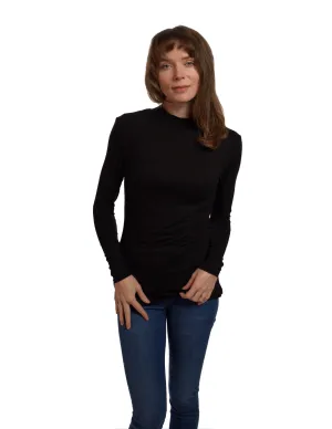 Women's Long Sleeve Turtleneck Rayon Spandex Top