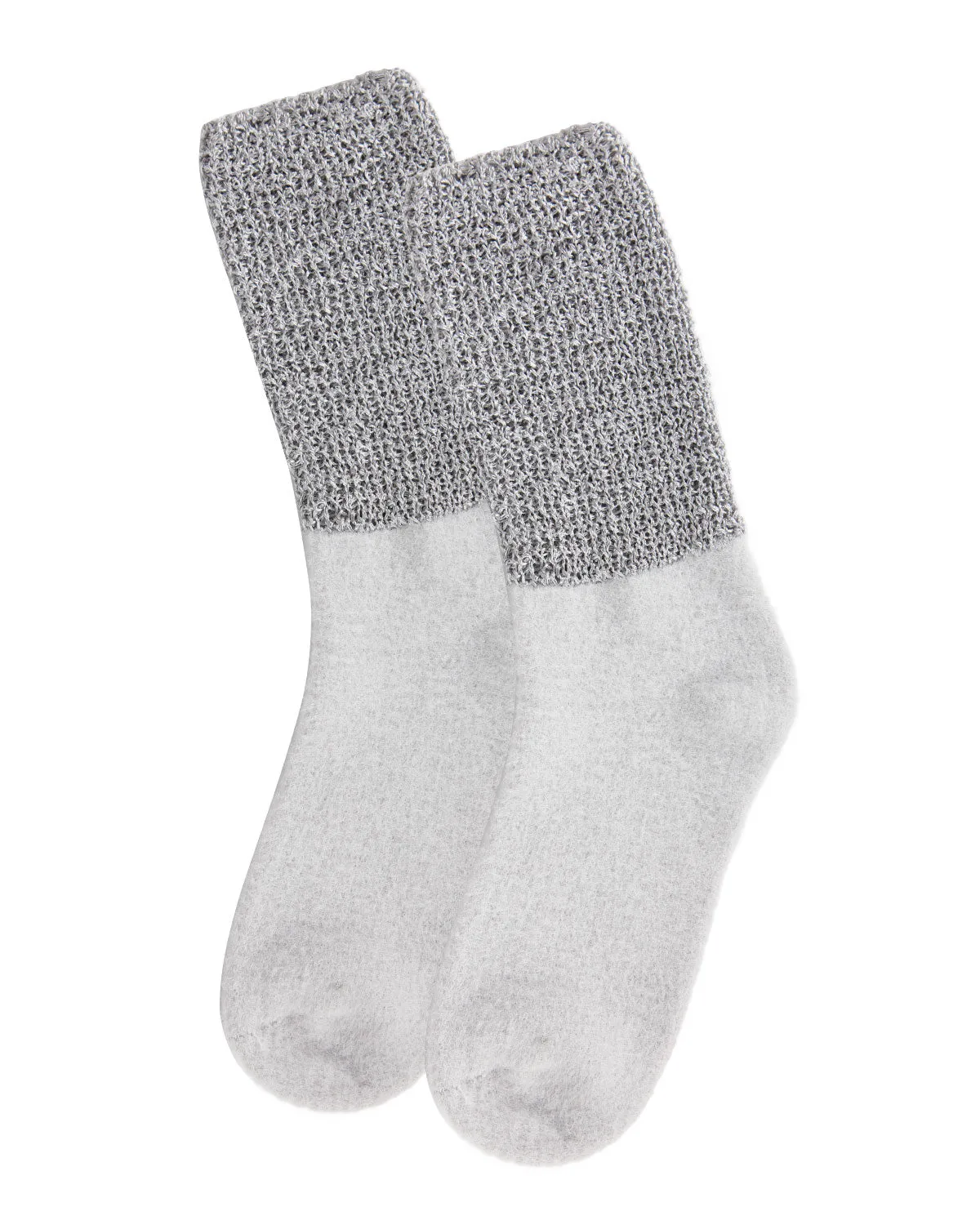 Women's Mod Net Lamb Two-Tone Crew Socks