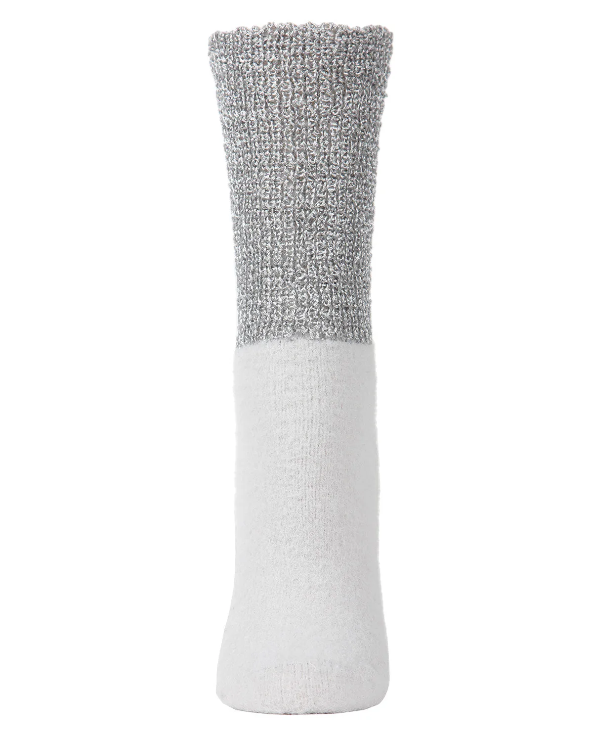 Women's Mod Net Lamb Two-Tone Crew Socks